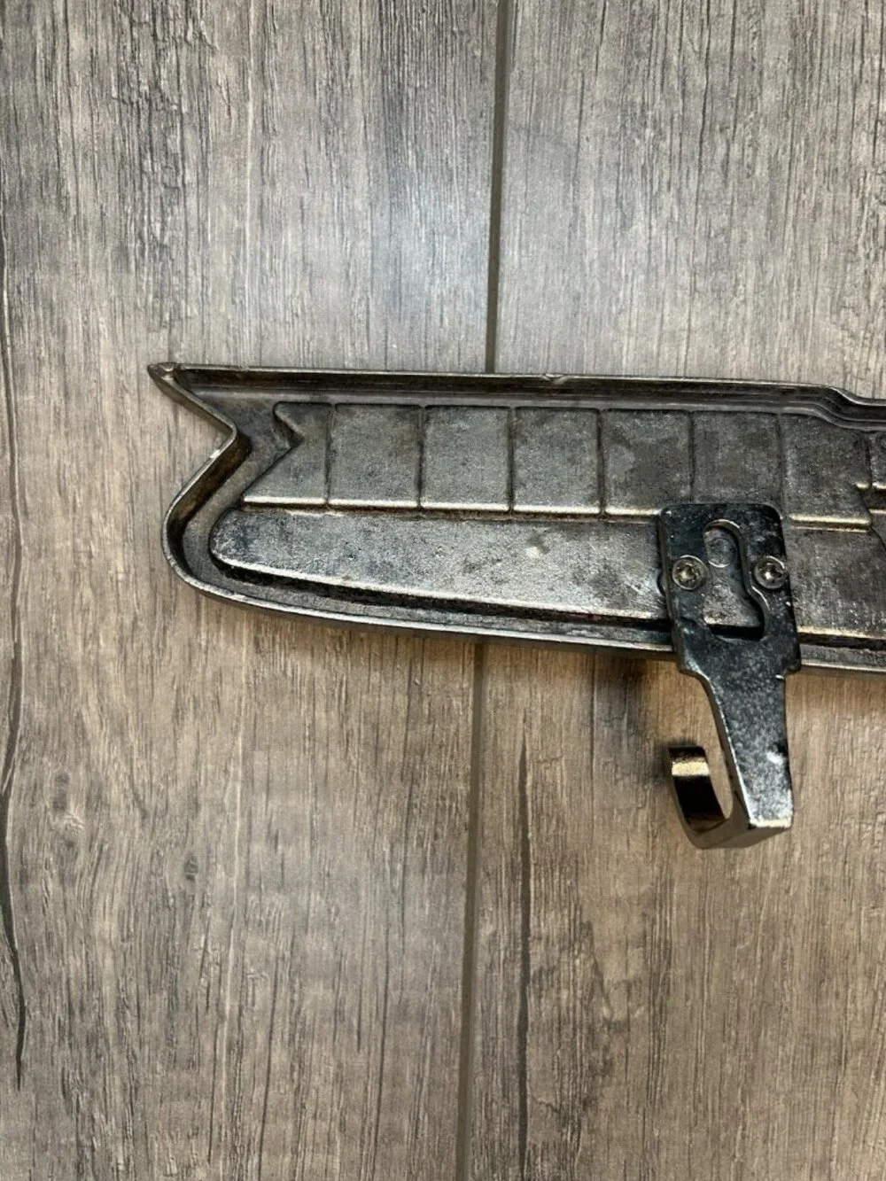 Vintage Chevrolet Chevy Hood Emblem Wall Hook Rack Metal GM Automotive Decor